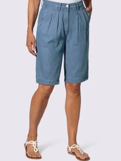 Bermuda en jean pinces tendance