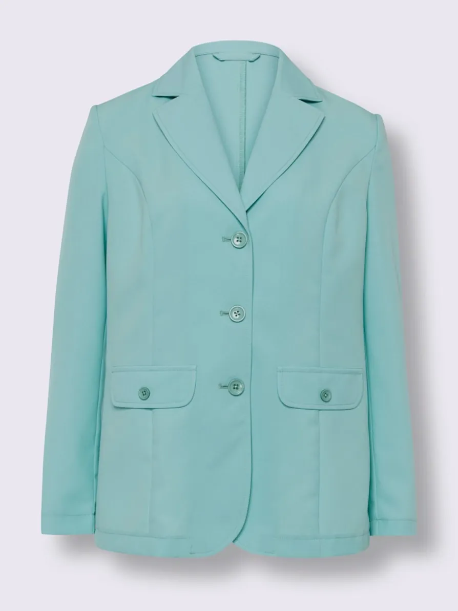 Blazer de costume femme col à revers coupe classique