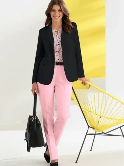 Blazer de costume femme col à revers coupe classique