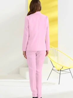 Blazer de costume femme col à revers coupe classique