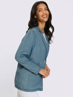 Blazer en jean denim doux