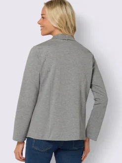 Blazer en jersey coupe ouverte affinante