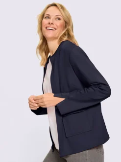 Blazer en jersey fente aux manches