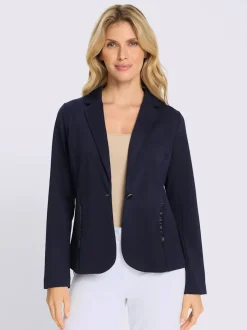 Blazer garniture de satin décorative