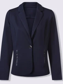 Blazer garniture de satin décorative