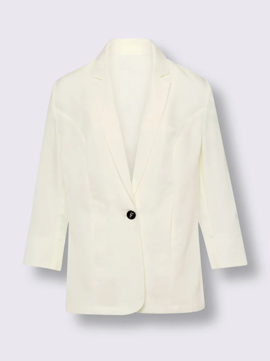 Blazer imitation lin