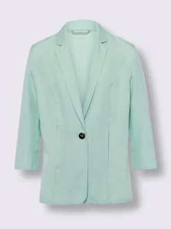 Blazer imitation lin