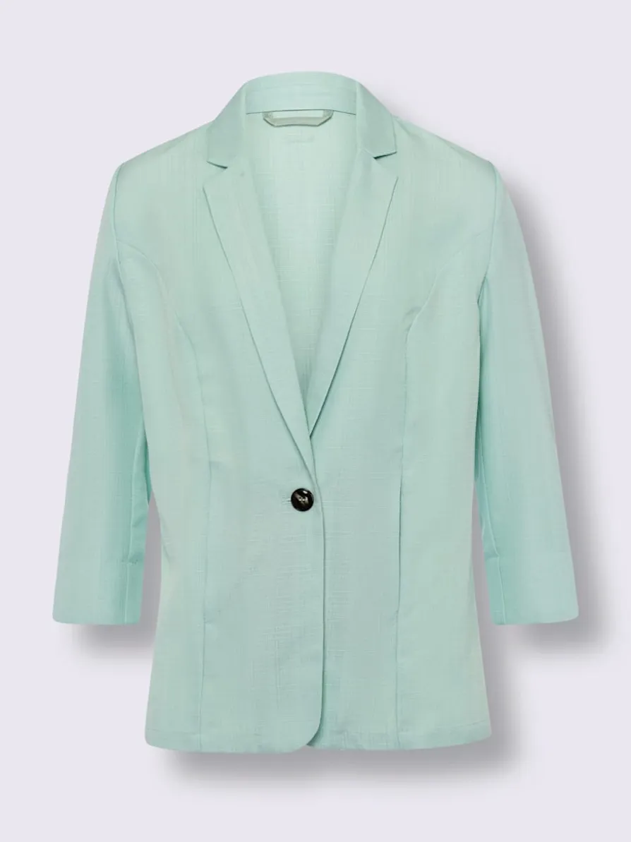 Blazer imitation lin