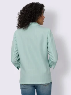 Blazer imitation lin