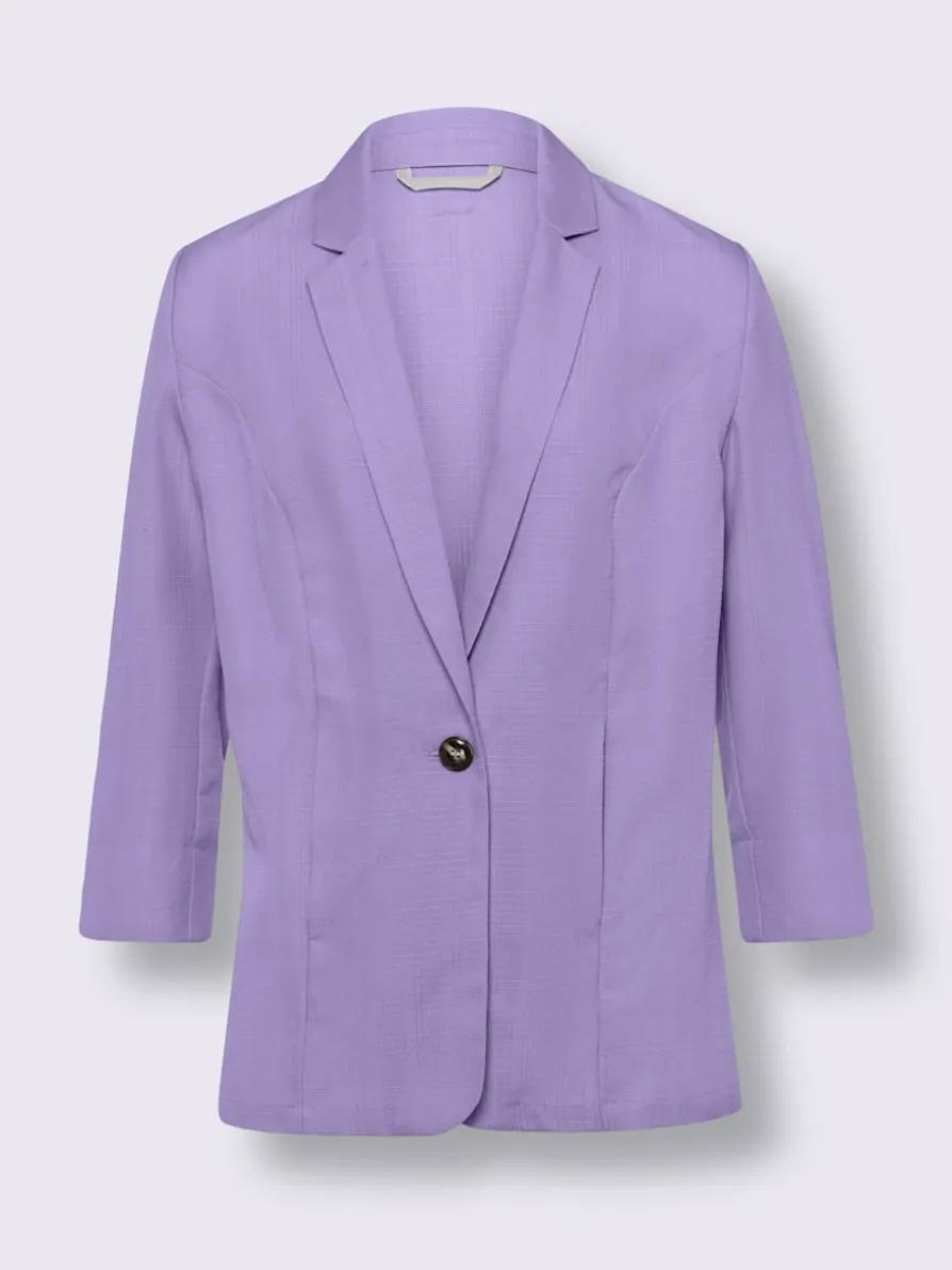 Blazer imitation lin