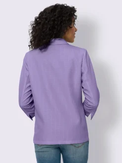 Blazer imitation lin