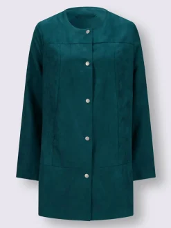 Blazer long toucher velouté