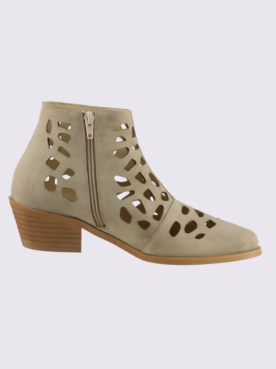 Bottine courte cuir vachette
