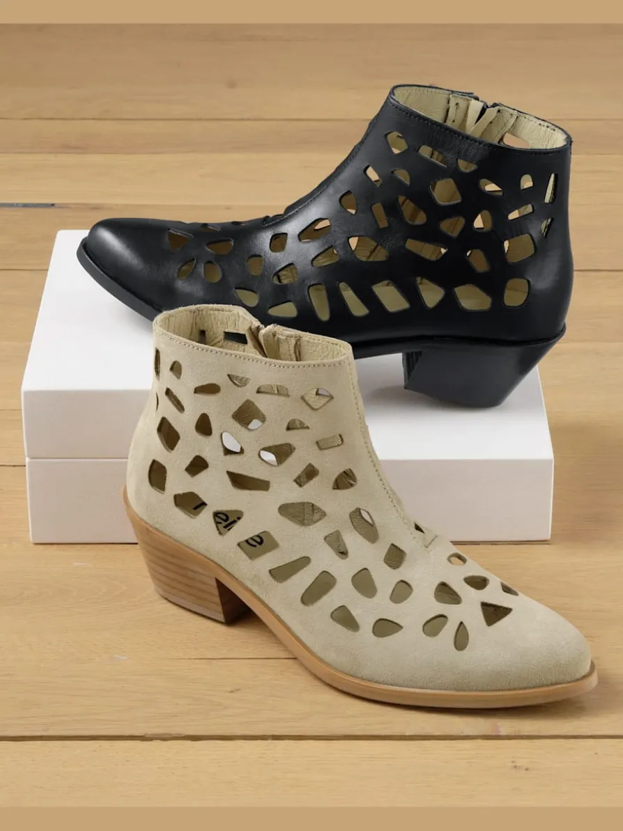Bottine courte cuir vachette