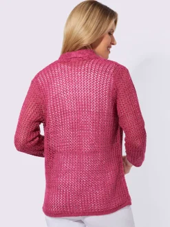 Cardigan fil avec paillettes incrustées