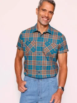 Chemise à manches courtes matière facile à entretenir