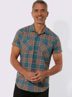 Chemise à manches courtes matière facile à entretenir