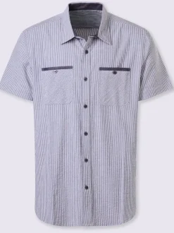 Chemise à manches courtes qualité seersucker