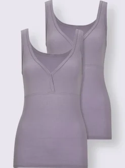 Chemise soutien-gorge côtes fines