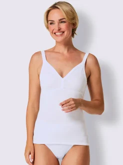 Chemise soutien-gorge côtes fines