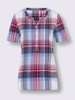 Chemisier à carreaux pure viscose