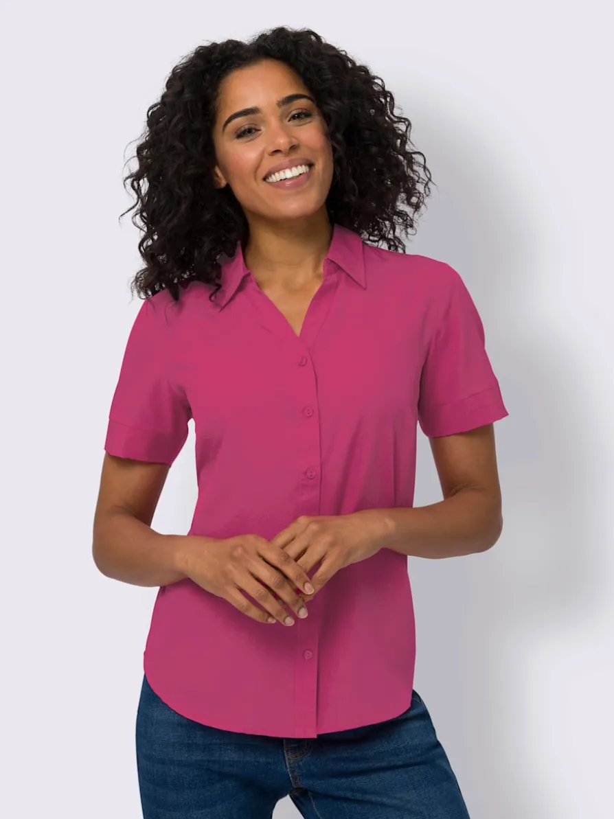 Chemisier col chemise ouvert