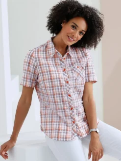 Chemisier en coton qualité seersucker