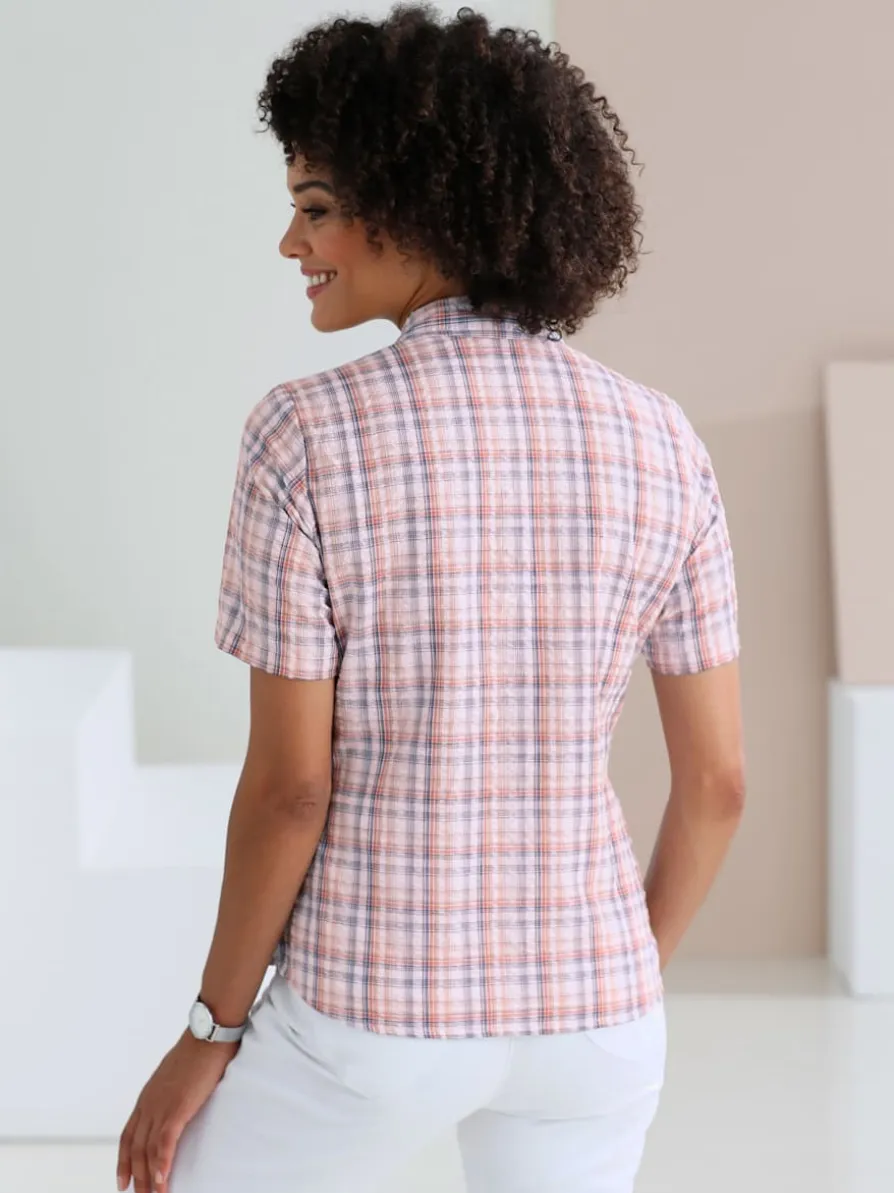 Chemisier en coton qualité seersucker