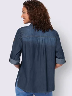 Chemisier en jean pur coton