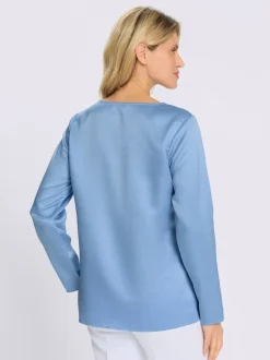 Chemisier en satin brillance satinée