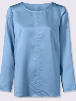 Chemisier en satin brillance satinée