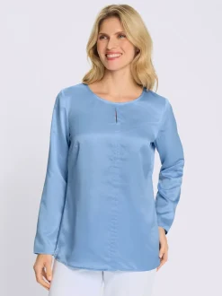 Chemisier en satin brillance satinée