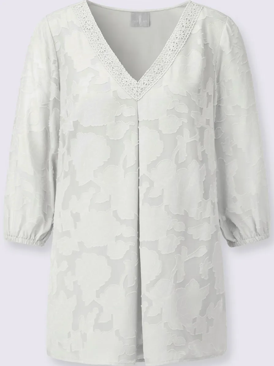 Chemisier long motif jacquard original
