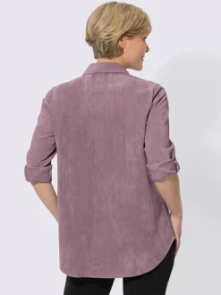 Chemisier long velours fin