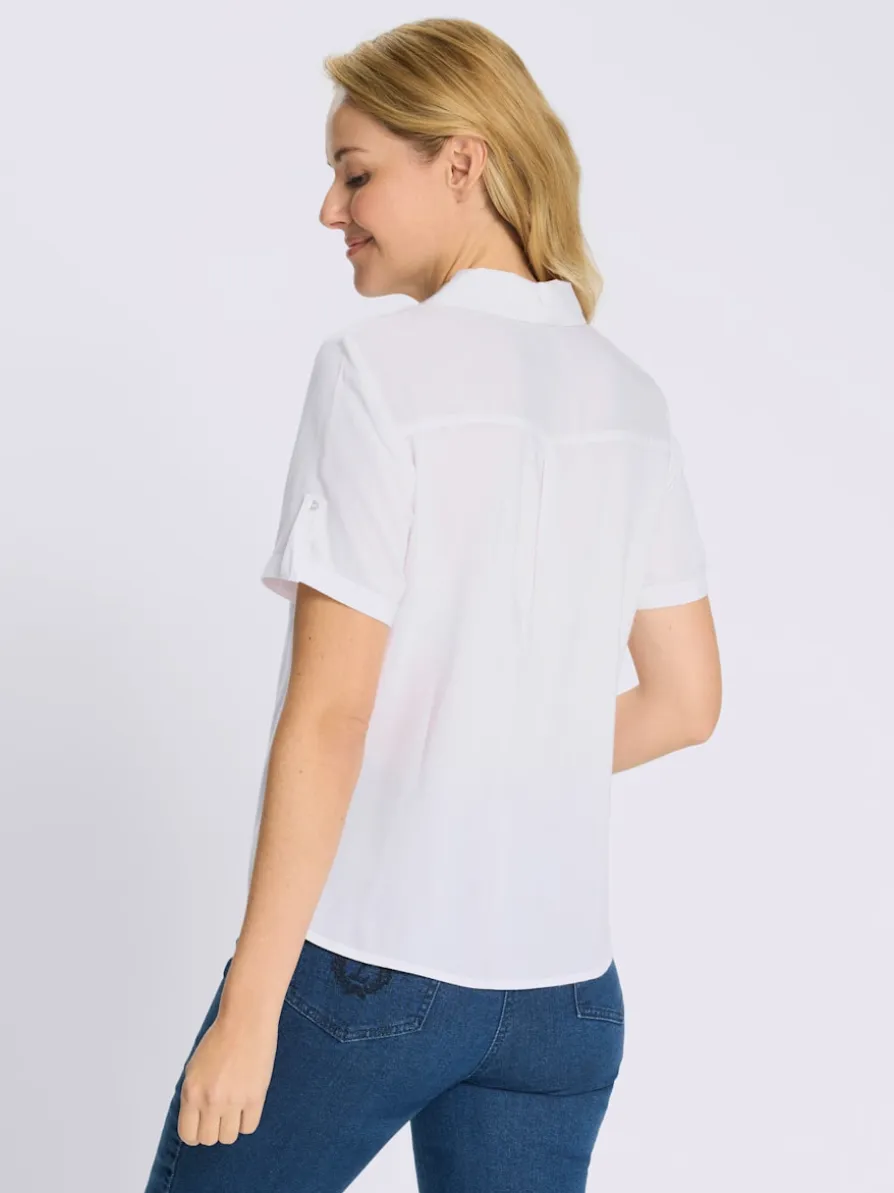 Chemisier à manches courtes pure viscose