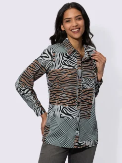 Chemisier motif patchwork