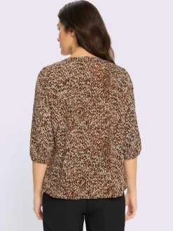 Chemisier patte de boutonnage sur toute la longueur