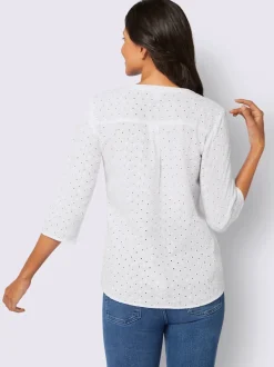 Chemisier superbe broderie ajourée