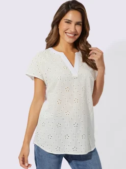 Chemisier superbe broderie ajourée