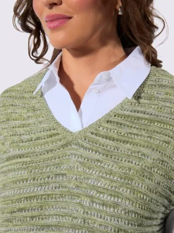 Débardeur en tricot ajouré
