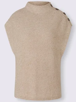 Débardeur en tricot col montant