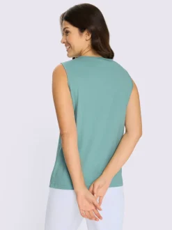 Débardeur superbe broderie ajourée