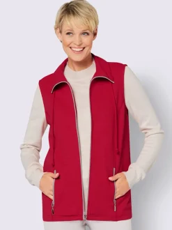 Gilet en jersey joli aspect côtelé