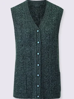 Gilet en tricot tricot chiné