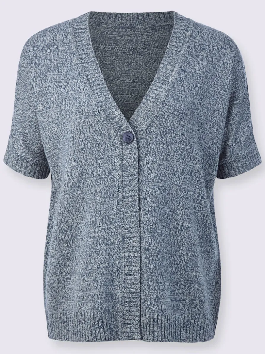 Gilet en tricot tricot chiné