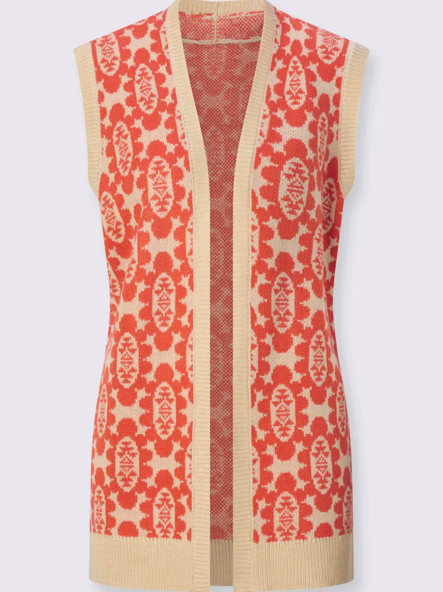 Gilet en tricot tricot jacquard de qualité