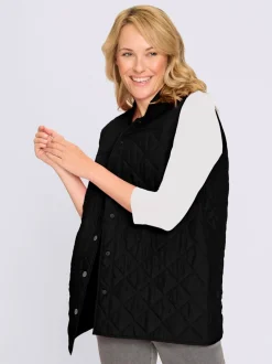 Gilet long doublée et légèrement ouaté