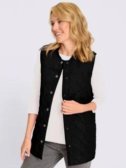 Gilet long doublée et légèrement ouaté