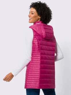 Gilet long doublée et légèrement ouaté