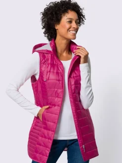 Gilet long doublée et légèrement ouaté